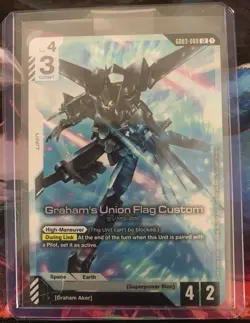 Gundam Card Game - Graham's Union Flag Custom GD03-069 LR English Holofoil - Image 1