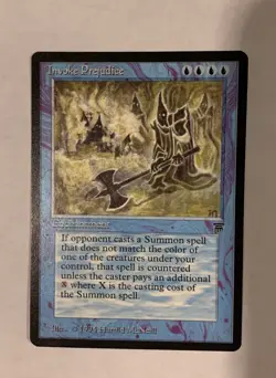 MTG Invoke “Prejudice” Legends English Rare Vintage - Image 1