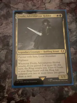 Mtg Lord Of The Rings Frodo, Adventurous Hobbit Foil - Image 1