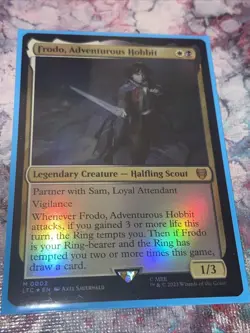 Mtg Lord Of The Rings Frodo, Adventurous Hobbit Foil - Image 2