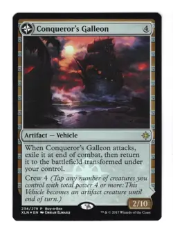 MTG FOIL Conqueror's Galleon Conquerors Foothold - Ixalan Buy A Box Promo NM - Image 1