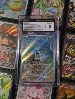 POKEMON 151 SQUIRTLE JAPAN FULL ART AR 170/165 CGC 8 NO PSA - Image 1
