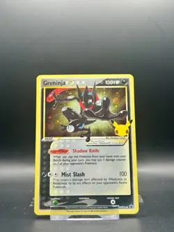 Pokemon TCG Greninja Gold Star SWSH144 25th Celebrations Promo Card - Image 1
