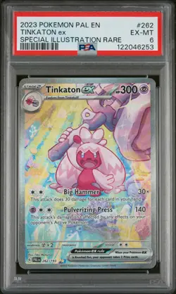 2023 Pokemon En-Paldea Evolved #262 Tinkaton Ex Special Illustration Rare PSA 6 - Image 1