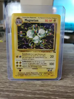 Pokemon TCG Magneton Fossil 26 Regular Unlimited Rare - Image 1
