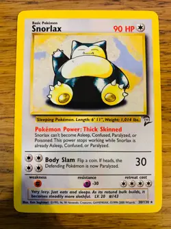 Snorlax (30/130) Rare Base Set 2 Pokemon Card! FAST & FREE P&P! - Image 4