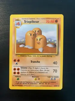 Carte Pokemon : Triopikeur 19/102 base Edition 2 Set de Base Wizards Francaise - Image 1