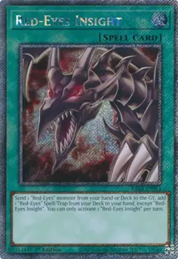 Yugioh! Red-Eyes Insight - RA03-EN061 - Platinum Secret Rare - 1st Edition Near - Image 1