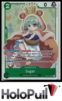One Piece Kingdoms of Intrigue Sugar #OP04-024 Super Rare - Image 1