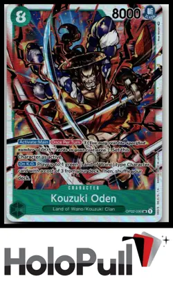 One Piece Paramount War Kouzuki Oden #OP02-030 Super Rare - Image 1