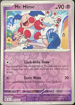 Mr. Mime 063/162 SV05: Temporal Forces Reverse Holo - Pokemon Card - Image 1