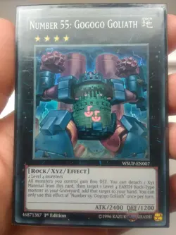YU-GI-OH CARD: NUMBER 55: GOGOGO GOLIATH - SUPER RARE - WSUP-EN007 - 1ST EDITION - Image 1