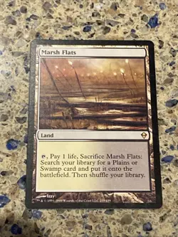Marsh Flats 219 Zendikar Regular LP MTG TCG CARDS - Image 1