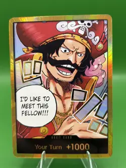 One Piece Carrying On His Will Don!! Card Gold Alternate Art #OP13 - Image 1