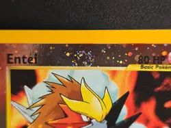Entei 34 Black Star WOTC Movie Promo Reverse Holo Pokemon Card *SWIRL* - Image 3