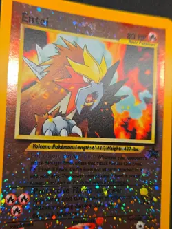 Entei 34 Black Star WOTC Movie Promo Reverse Holo Pokemon Card *SWIRL* - Image 4