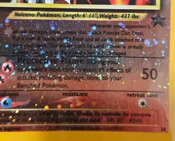 Entei 34 Black Star WOTC Movie Promo Reverse Holo Pokemon Card *SWIRL* - Image 5