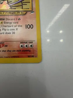 Shining Charizard Neo Destiny Holo Card 107/105 Unlimited Rare MP - Image 3