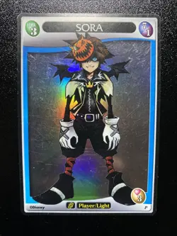 KINGDOM HEARTS TCG Halloween Town SORA Level 3 Foil Promo MP Disney Trading Card - Image 1