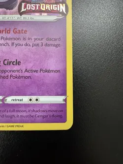 Gengar SWSH241 Lost Origin Prelease Black Star Promo Holo Pokemon TCG Card NM - Image 5