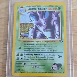 Pokemon Giovanni's Nidoking 7/132 Gym Challenge Holo Rare Unlimited English Card - Image 1