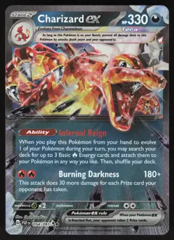 Charizard EX 054/091 Paldean Fates Holo Pokemon Card - Image 1