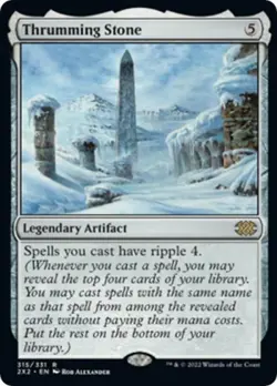 Thrumming Stone -Foil Near Mint MTG Double Masters 2022 - Image 1