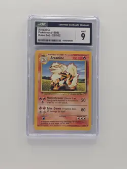 Arcanine 23/102 – CGC Mint 9 | Base Set Pokemon Card | - Image 1
