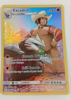 Pokemon Excadrill Full Art Trading Card Cosmic Eclipse 246/236 Holo TCG - Image 1