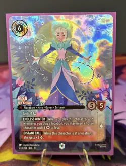 Disney Lorcana Elsa - Ice Artisan Foil Enchanted - Image 1