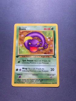 Pokemon TCG - Ekans - Fossil 1st Edition - 46/62 - Wizards 1999-2000 - Image 1