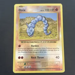 Onix 61/108 Reverse Holo Common XY: Evolutions Pokemon TCG LP 2016 - Image 1