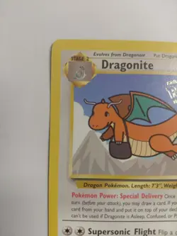1999 Pokemon The First Movie Dragonite Black Star Promo #5 NM/MINT - Image 2