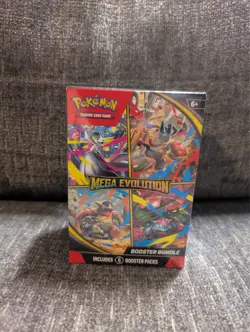 Pokemon TCG Mega Evolution Booster Bundle New Sealed (6 Packs) - Image 1