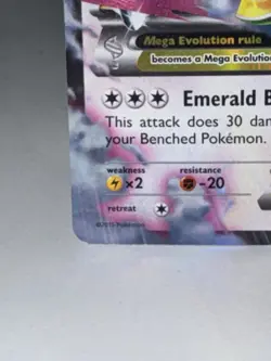 Pokemon M Rayquaza EX Mega Evolution Holo 76/108 HP220 Emerald Break 2015 - Image 5