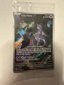 Pokemon TCG Mewtwo SVP 052 Black Star Promo Scarlet & Violet 151 Sealed - Image 1