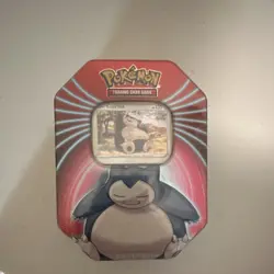 Pokemon 2021 Knockout Tin Box Snorlax Darkrai Mimikyu Booster Promo - Image 1