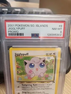 🌟VINTAGE PROMO🌟PSA 8 MINT 1999 Pokemon Japanese Southern Island JIGGLYPUFF #39 - Image 2