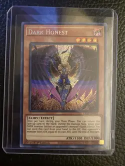 Yugioh! Dark Honest - LIOV-EN022 - Secret Rare - 1st Edition Near Mint, English - Image 1