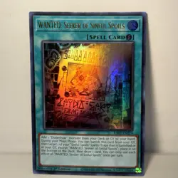 WANTED: Seeker of Sinful Spoils RA03-EN074 NM 1st Edition Ultra Rare Yugioh TCG - Image 1