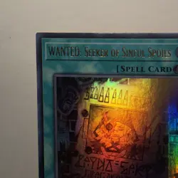 WANTED: Seeker of Sinful Spoils RA03-EN074 NM 1st Edition Ultra Rare Yugioh TCG - Image 2