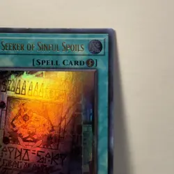 WANTED: Seeker of Sinful Spoils RA03-EN074 NM 1st Edition Ultra Rare Yugioh TCG - Image 3