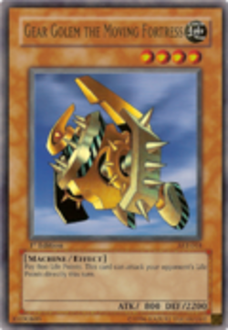 YUGIOH GEAR GOLEM THE MOVING FORTRESS ULTRA RARE 1ST EDITION NEAR MINT AST-018 - Image 1