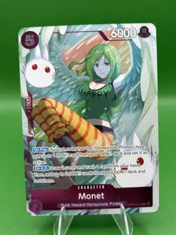 One Piece OP14 Dash Pack Promo Monet OP14-074 R The Azure Sea's Seven Foil NM - Image 1