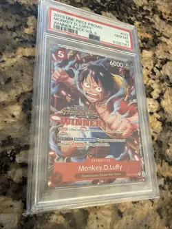 2023 ONE PIECE PROMOS WINNER PACK VOL.5 #012 MONKEY D. LUFFY PSA 10 - Image 4