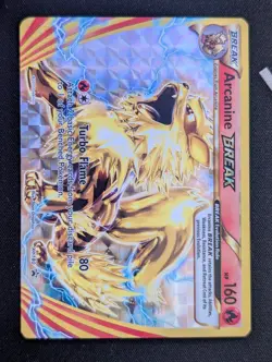Arcanine BREAK XY180 XY Full Art Black Star Promo Holo Pokemon Card LP - Image 1