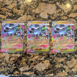 Pokemon Mega Charizard X ex 013/094 (3 Cards) Double Rare Phantasmal Flames - Image 1