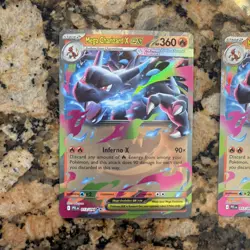 Pokemon Mega Charizard X ex 013/094 (3 Cards) Double Rare Phantasmal Flames - Image 3