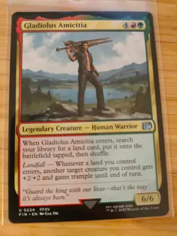 MTG Gladiolus Amicitia 0224 Final Fantasy M/NM Free UK P&P - Image 1