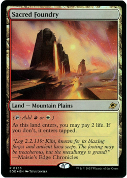 Sacred Foundry (Foil) - 0256 - Edge of Eternities - MTG - NM/M Ships now - Image 1